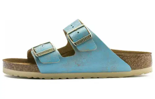 Birkenstock Slide Slippers Women's Aqua Green