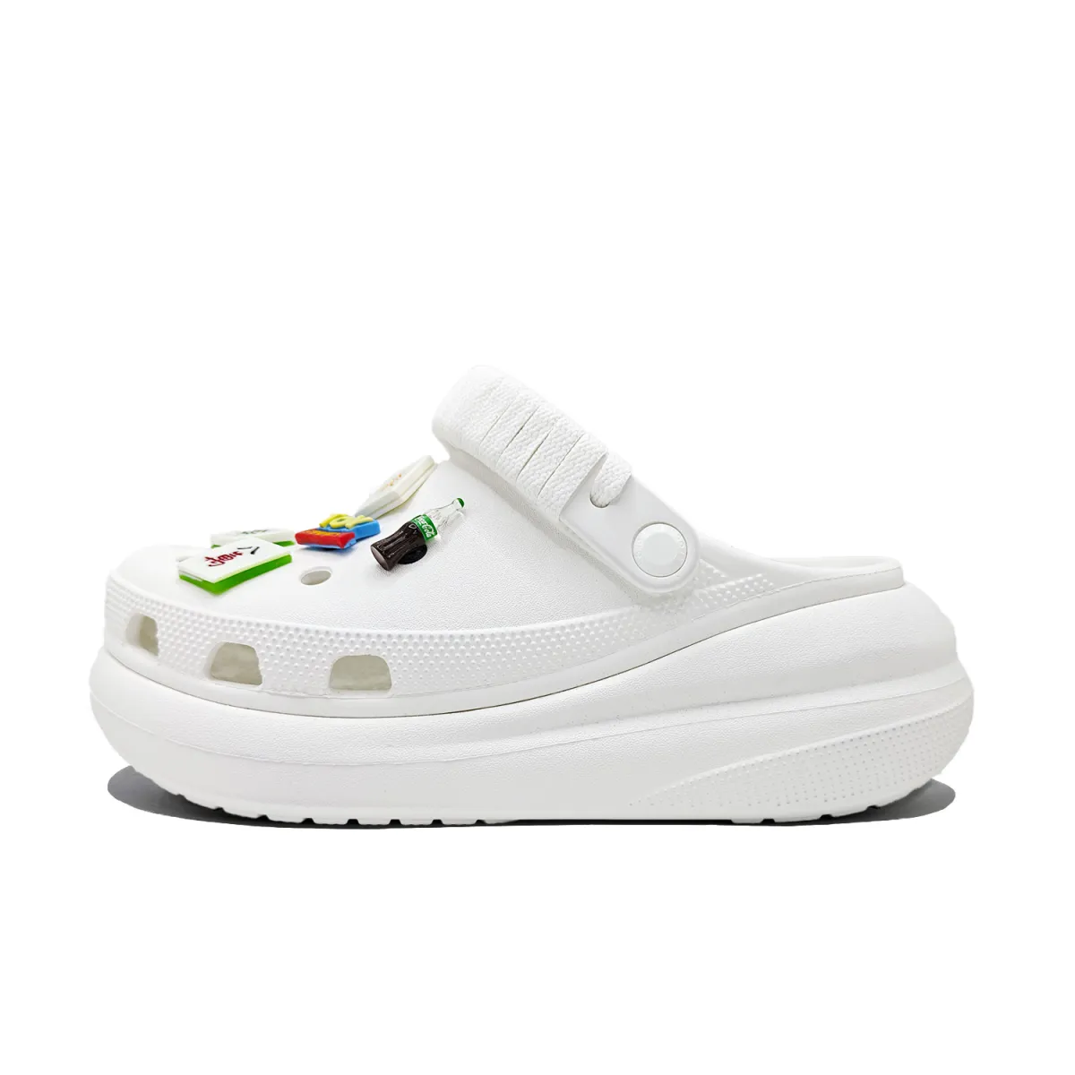 Crocs Crush Clog Tian Hu Mahjong, Pure Suit EVA Clogs Unisex White