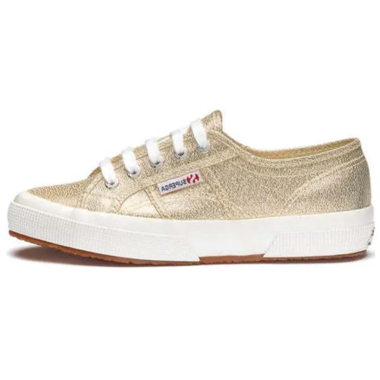 SUPERGA Breathable Low top Skateboard Shoes Women's Gold
