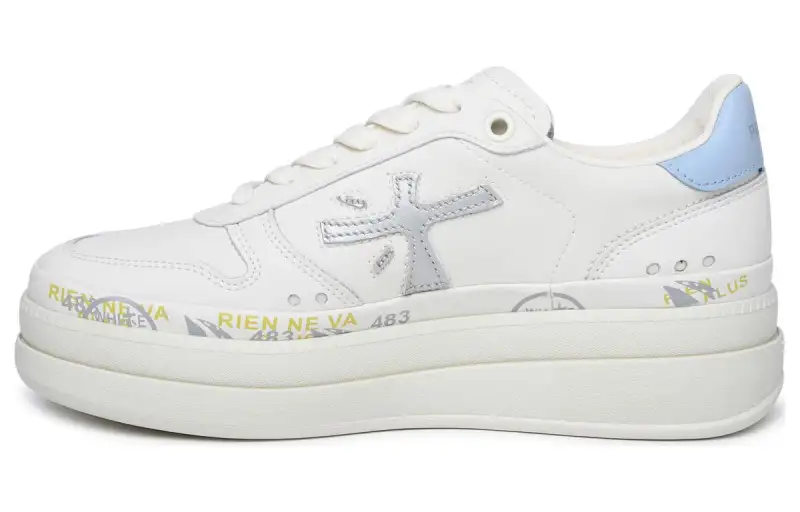 PREMIATA Leather Low top Skateboard Shoes Women's White