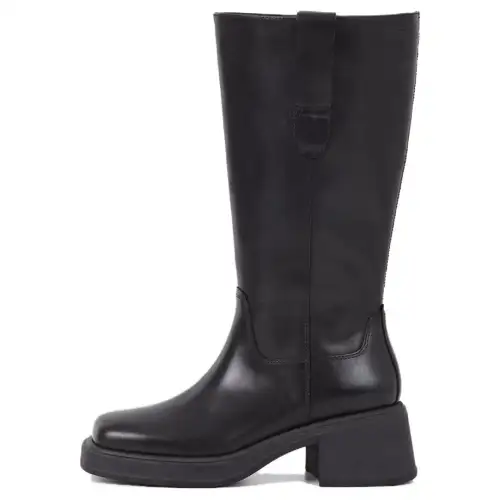 VAGABOND SHOEMAKERS Leather Fashion Trend Knee high Boots Women's Black