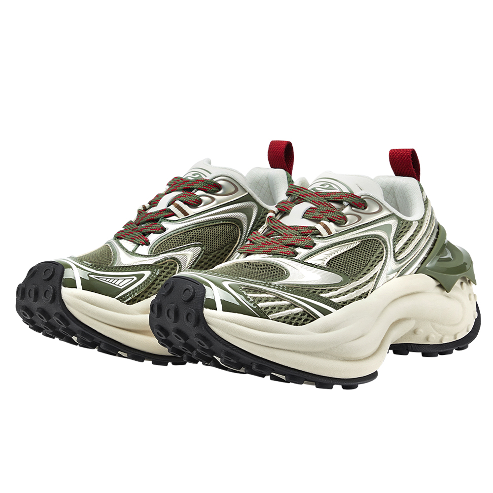 OGR Octopus Low top Casual City Commuting Running Shoes Unisex Olive Green