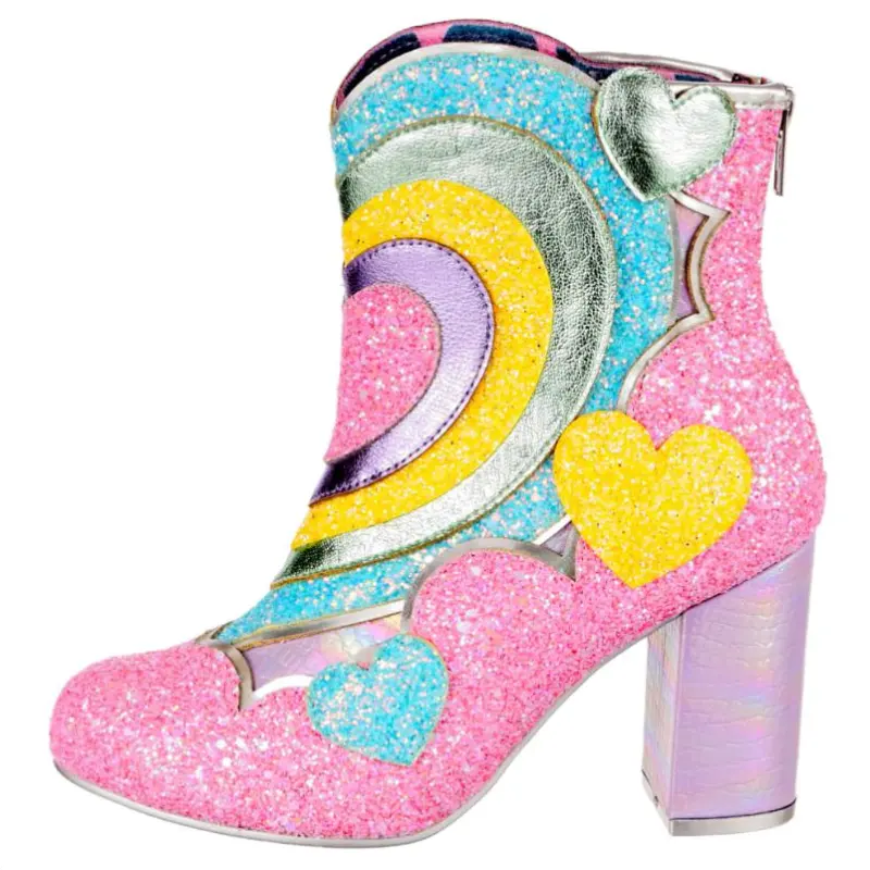 IRREGULAR CHOICE Pu Ankle Boots Women's Pink
