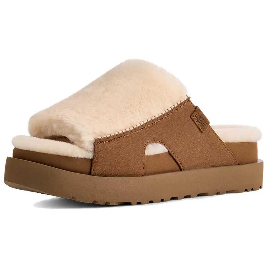 UGG EVA Abrasion Resistant Slide Slippers Women's White Brown