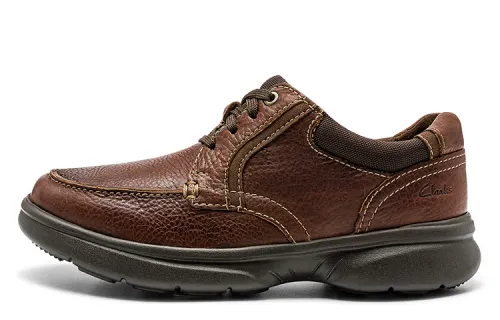 Clarks Casual Leather Shoes Men's Low Top Tan