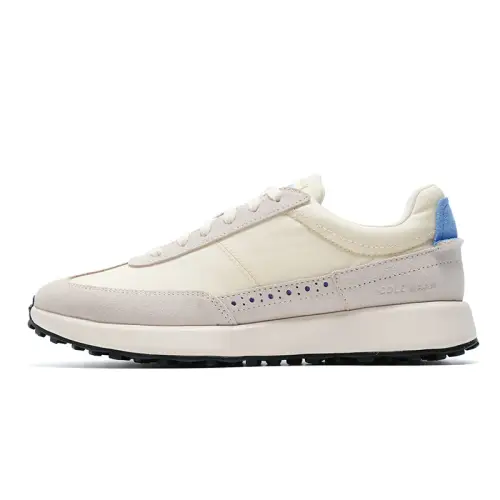 COLE HAAN Cushioning Slip Resistant Breathable Lightweight Low top Running Shoes Men's Beige