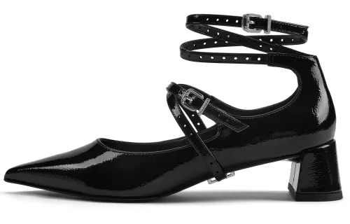 CHARLES&KEITH Small Charles & Keith Gothic Style Pu Women's Casual Shoes Women's