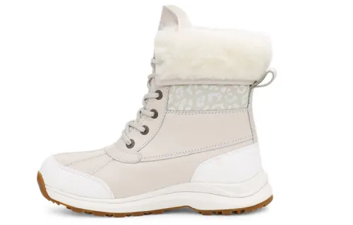 UGG Adirondack Iii Snow Leopard Snow Boots White Women's