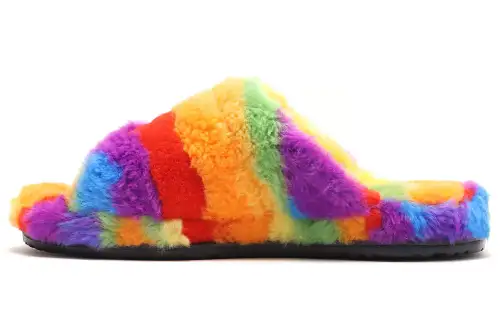 UGG Slide Slippers Women's Rainbow Stripes