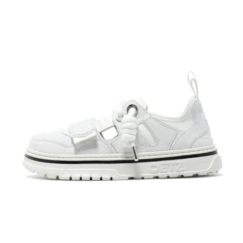 OETZI Skateboard Shoes Unisex Low Top White