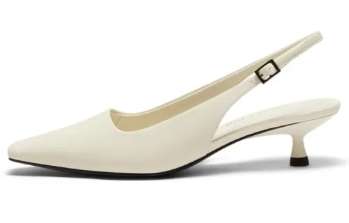 CHARLES&KEITH ITZY High Heels Women's Chalk White/Yellow/Black