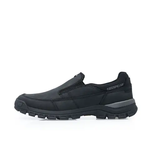 CAT Cow Leather Slip Resistant Slip Resistant Low top Casual Shoes Men's Black