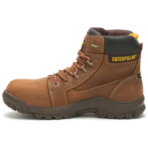 CAT Leather High top Outdoor Shoes Women's Brown
