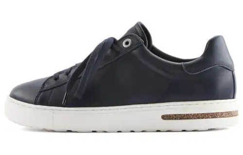 Birkenstock Leather Low top Skateboard Shoes Unisex Midnight Blue Narrow