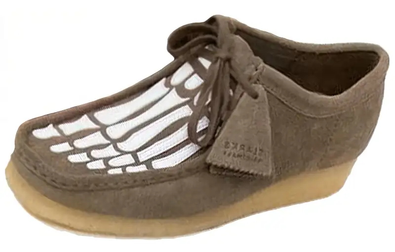 Vandy The Pink x Clarks Originals WALLABEE Ankle Boots Women's Brown Gray
