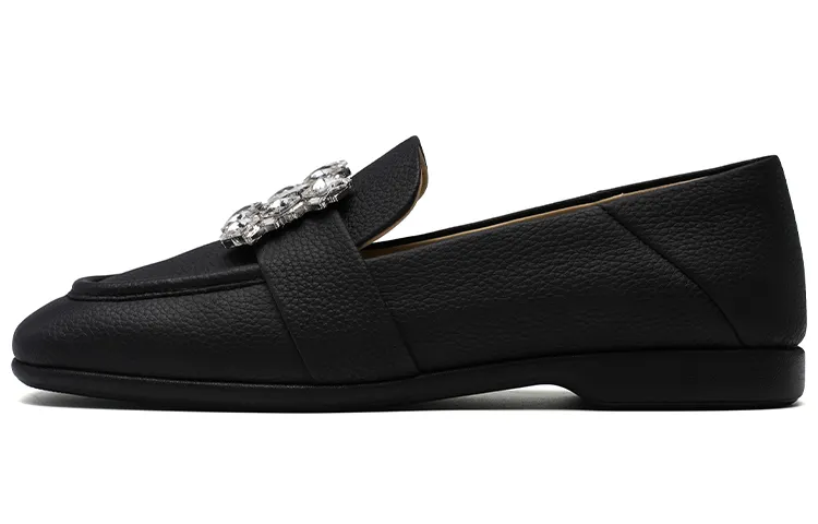 PACO GIL Cow Leather Casual Shoes Women's Black