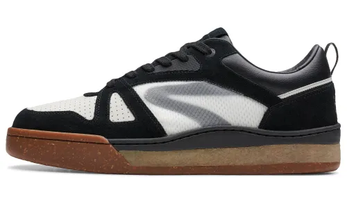Clarks Cow Leather Skateboard Shoes Men's Black