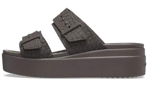 Crocs 2 Straps Brooklyn 'Brown' Women's