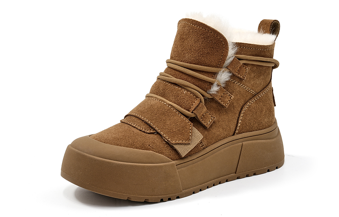 EBLAN Snow Boots Women's Apricot