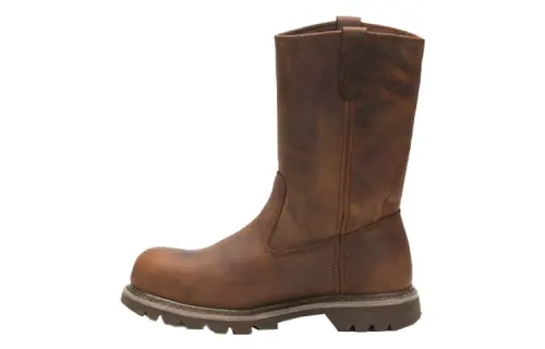 CAT Leather Ankle Boots Women's Dark Brown
