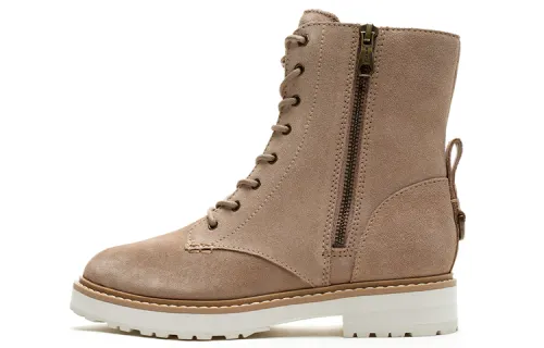 COLE HAAN Cow Leather Outdoor Casual Knee high Boots Women's Camel