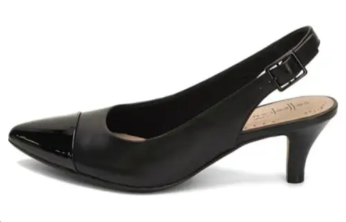 Clarks Chunky Heel High Heels 5.5cm Women's Black