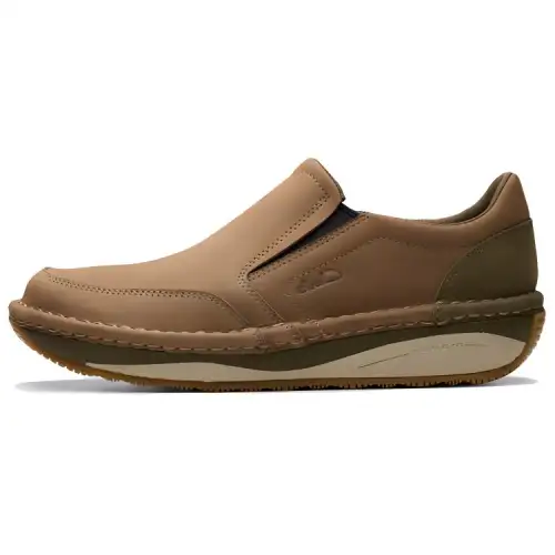 Clarks Cow Leather Low top Casual Shoes Men's Brown