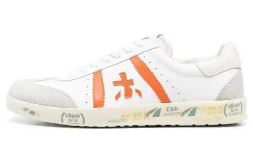 PREMIATA Skateboard Shoes Men's Low Top White Orange