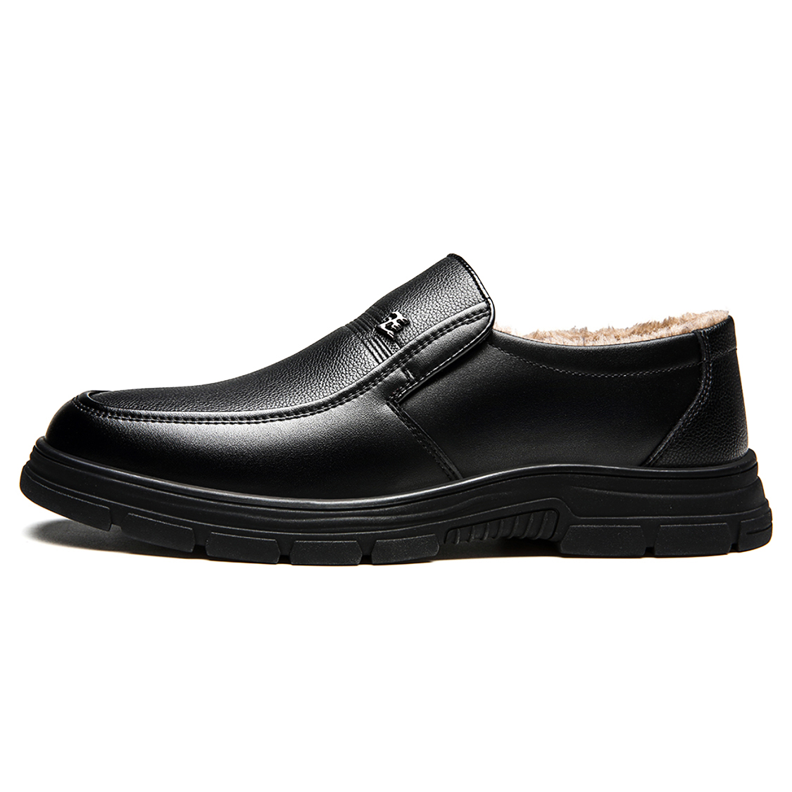CHINT Cow Split Leather Dress Shoes Men's Black