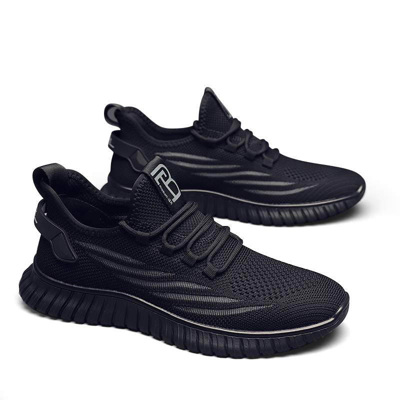 Bansley Fabric Breathable Lightweight Breathable And Lightweight Low top Running Shoes Men’s Black