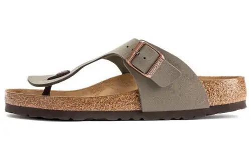 Birkenstock Ramses Antibacterial Flip Flops Men's Light Gray Narrow