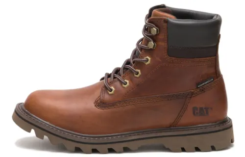 CAT Caterpillar Deplete WP Thermal Abrasion Resistant Slip Resistant Casual Outdoor Boots Men's Brown