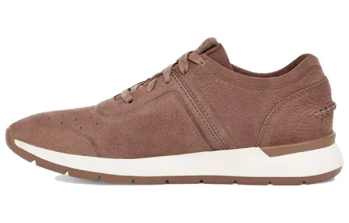 UGG Artificial Leather Comfortable Cushioning Abrasion Resistant Breathable Low top Casual Shoes Women's Brown