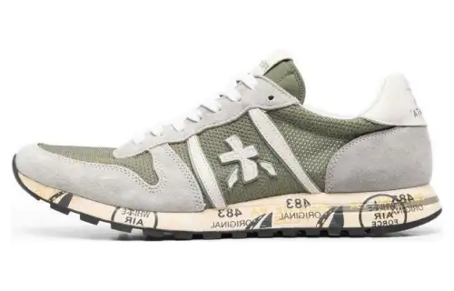 PREMIATA Leather Low top Casual Shoes Men's Green