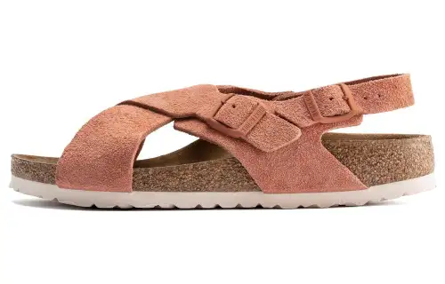 Birkenstock Suede Beach Sandals Women's Pumpkin Narrow