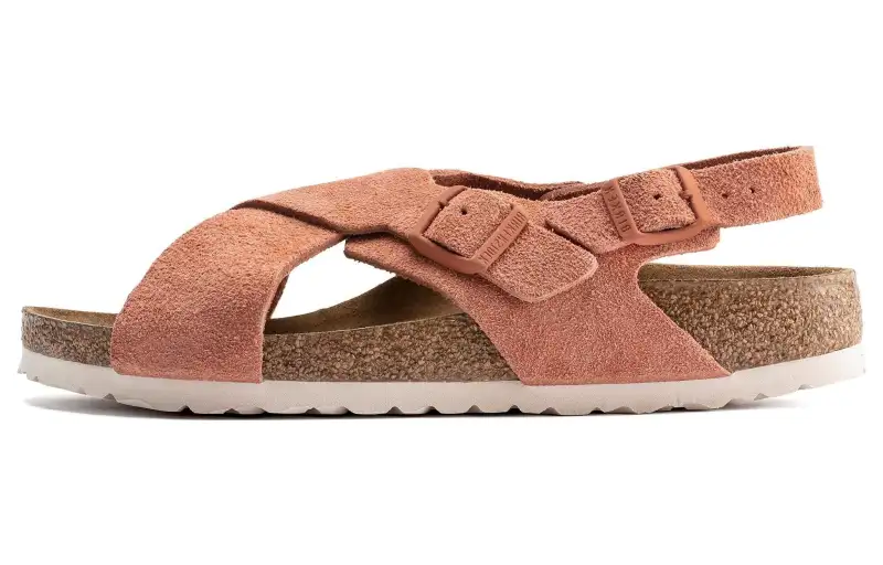 Birkenstock Suede Beach Sandals Women's Pumpkin Narrow