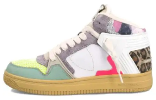 PHILIPPE MODEL High top Skateboard Shoes Women's Gray White