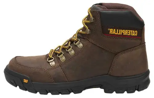 CAT Leather Short Outdoor Boots Men's Umber