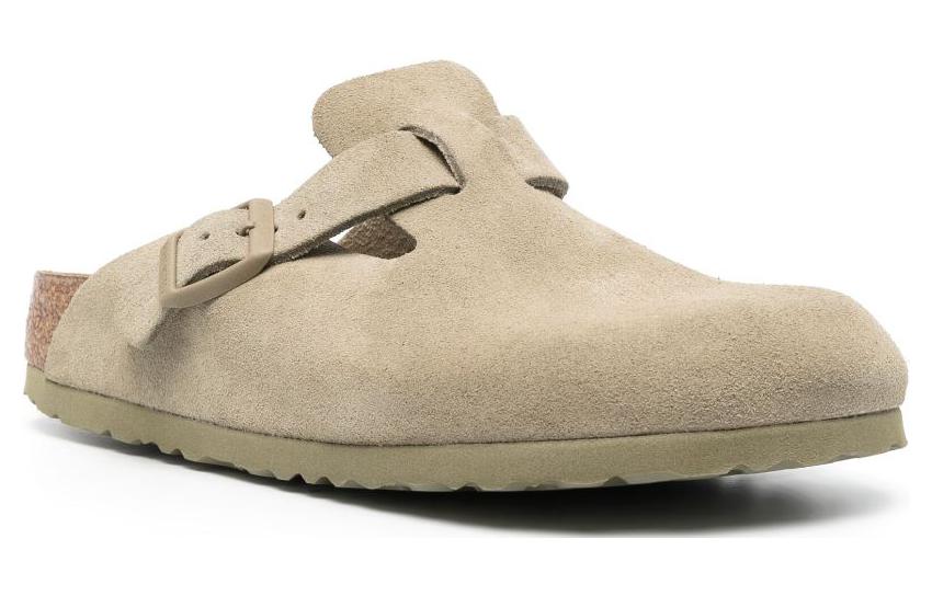 Birkenstock Boston Closed Toe Slippers Unisex Khaki