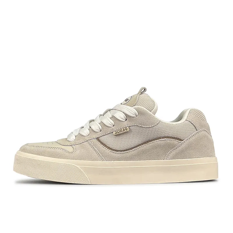 LuzaoT SUPER DRAG Low top Skateboard Shoes Unisex Beige