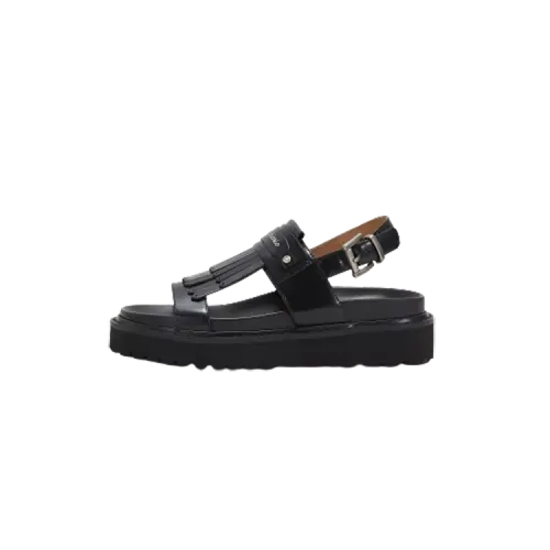 Teenie Weenie Cow Leather Sandal Women's Black