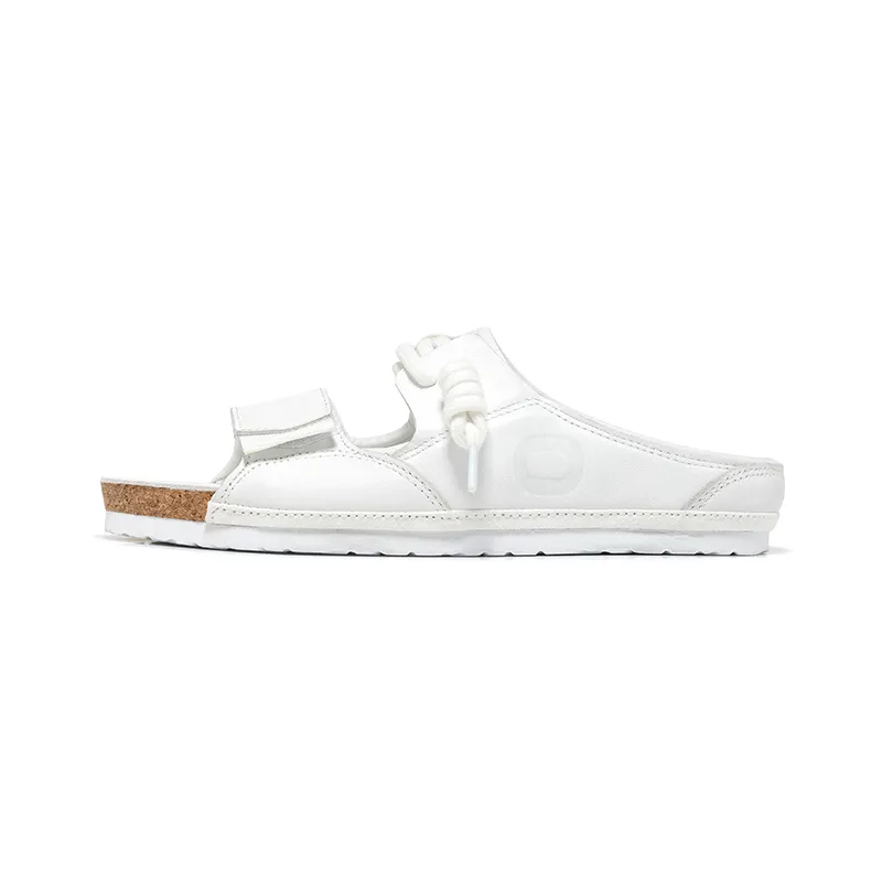 OETZI Top Grain Cow Leather Stylish Sandal Unisex White