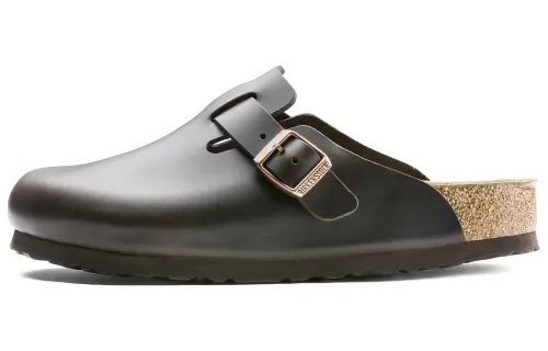 Birkenstock Boston Soft Footbed Smooth Leather Amalfi Testa Di Moro Brown
