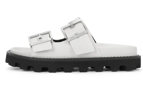 CHARLES&KEITH Slide Slippers Women's Black/White/Pink/Pink