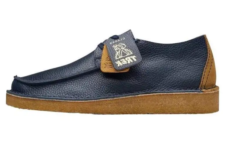 Clarks Originals Leather Casual Shoes Men's Blue