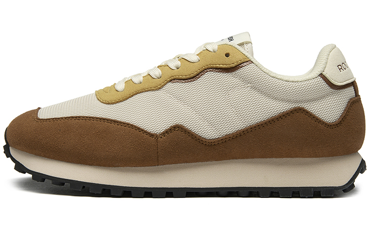 Rockfish Slip Resistant, Abrasion Resistant, Breathable Low top Running Shoes Unisex Brown Yellow