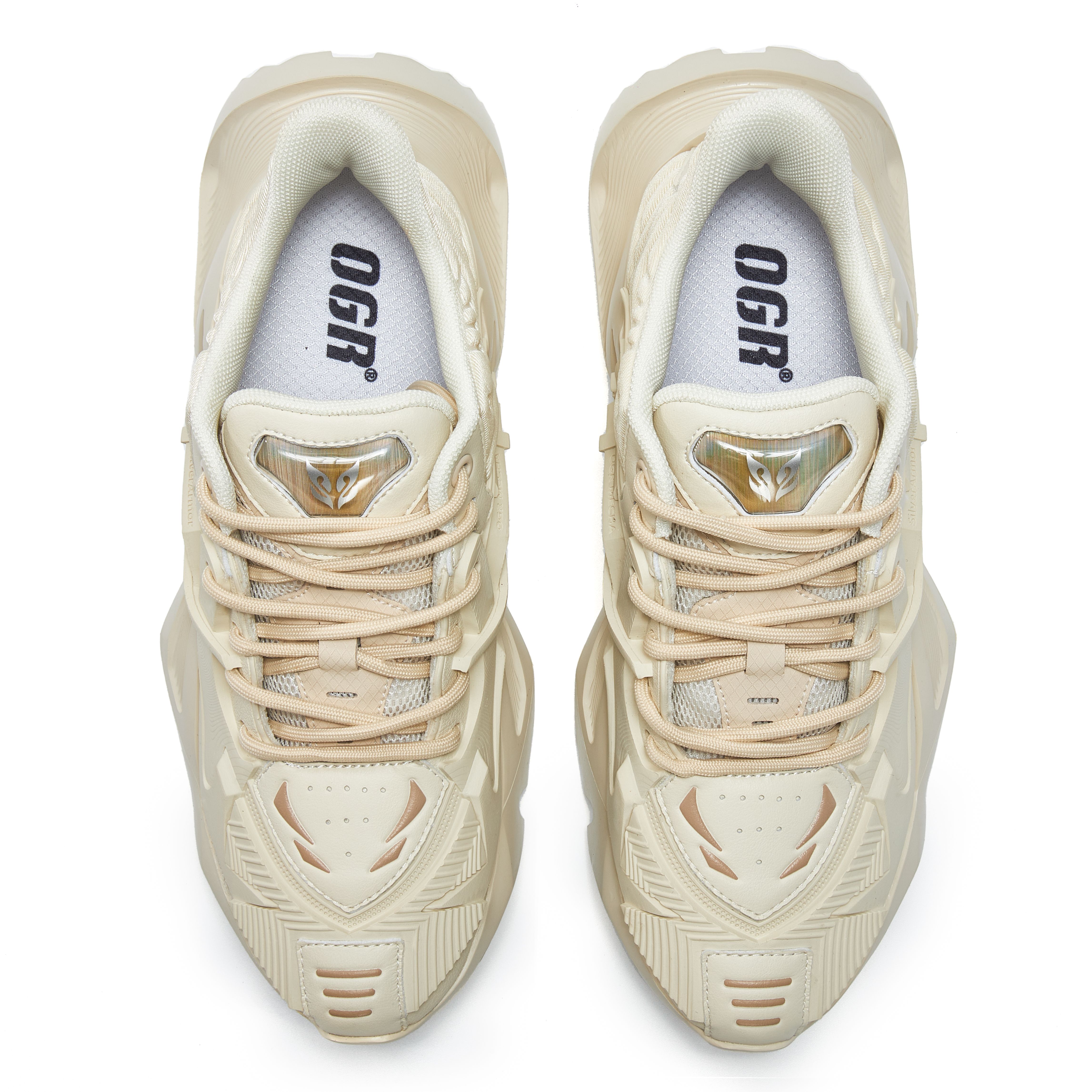 OGR Mecha 2.0 Collection Low top Chunky Sneakers Unisex Weathered Apricot