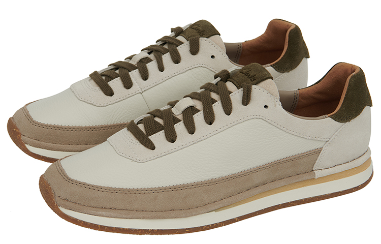 Clarks CraftRun Lace Running Shoes Men’s Beige