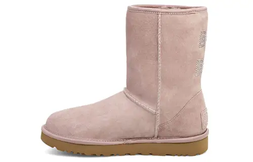 UGG Classic Short Crystal Snow Boots Pink Women's