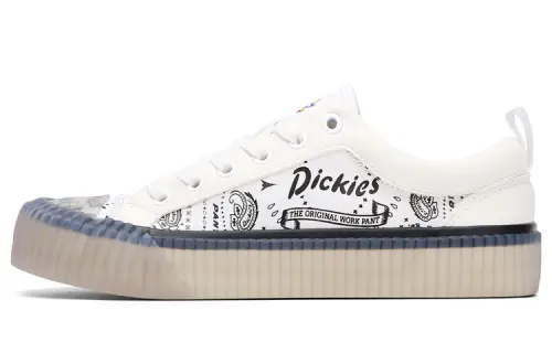 Dickies Letter Print Low top Canvas Shoes Women's Beige